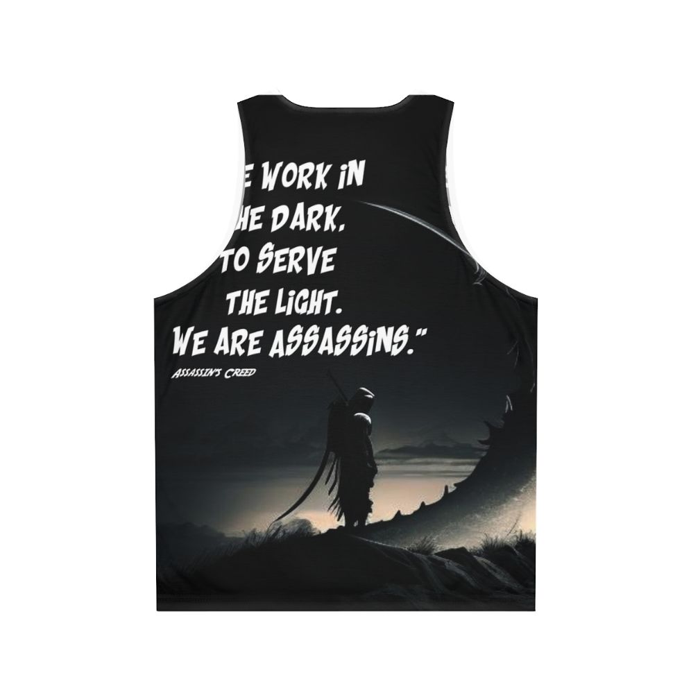 Inspirational Assassin's Creed Unisex Tank Top - Back