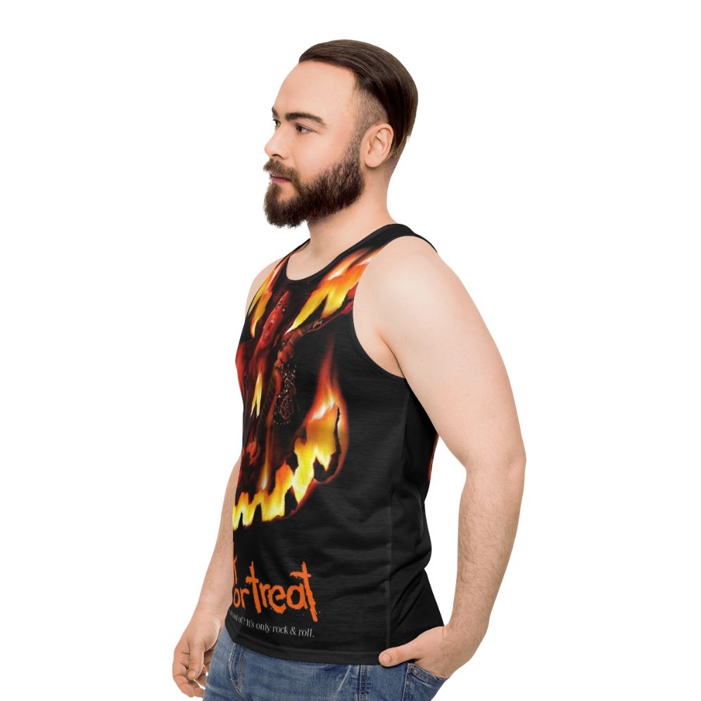 Unisex Trick or Treat Halloween Rock Music Tank Top - men side