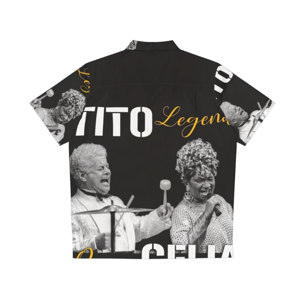 Tito Puente and Celia Cruz Hawaiian Shirt - Back