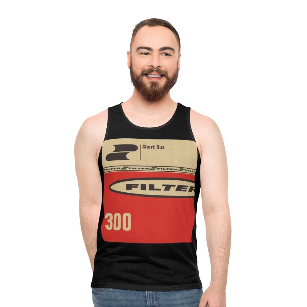 Filter Short Bus Unisex Industrial Metal Music Tank Top - men