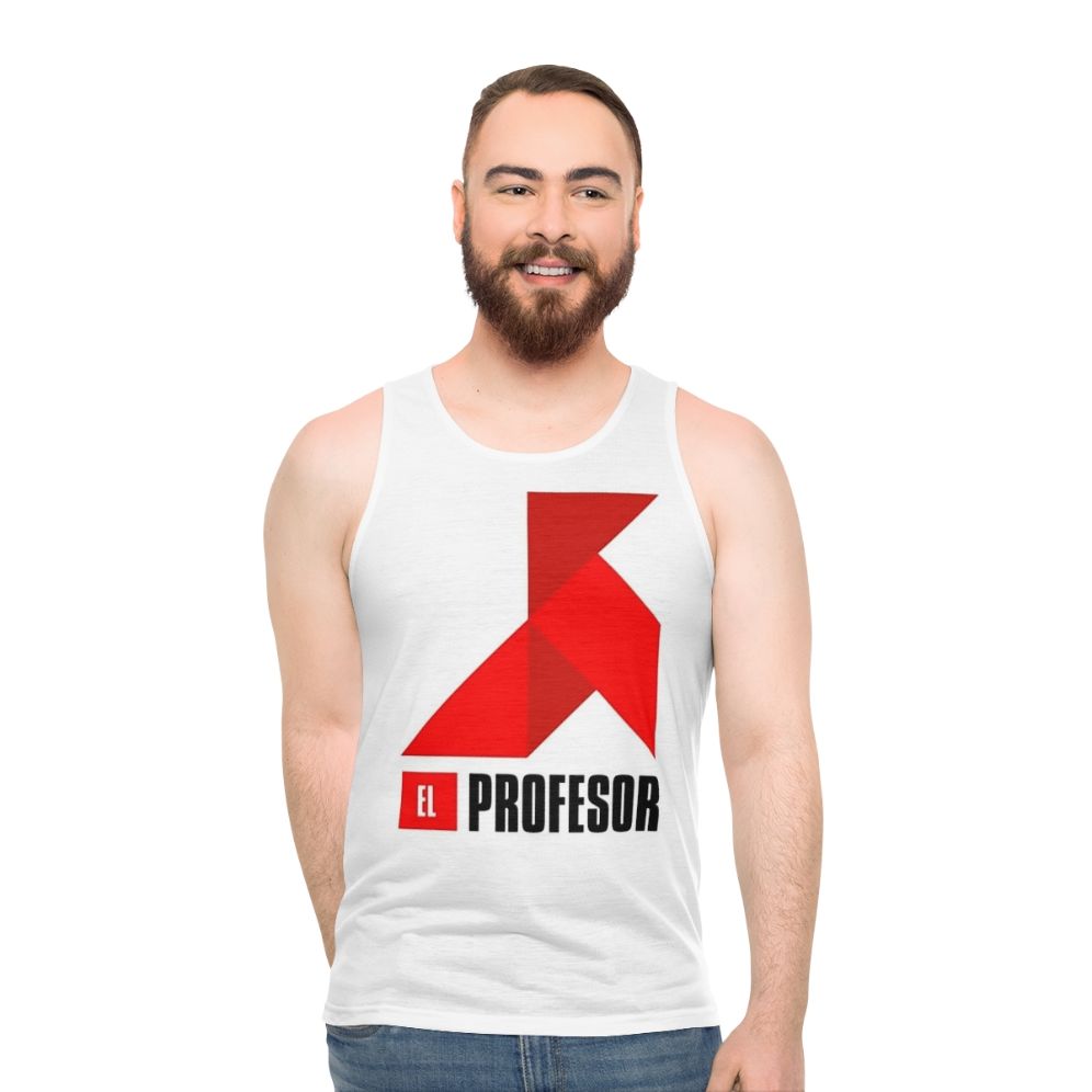 The Professor Money Heist Unisex Tank Top - men