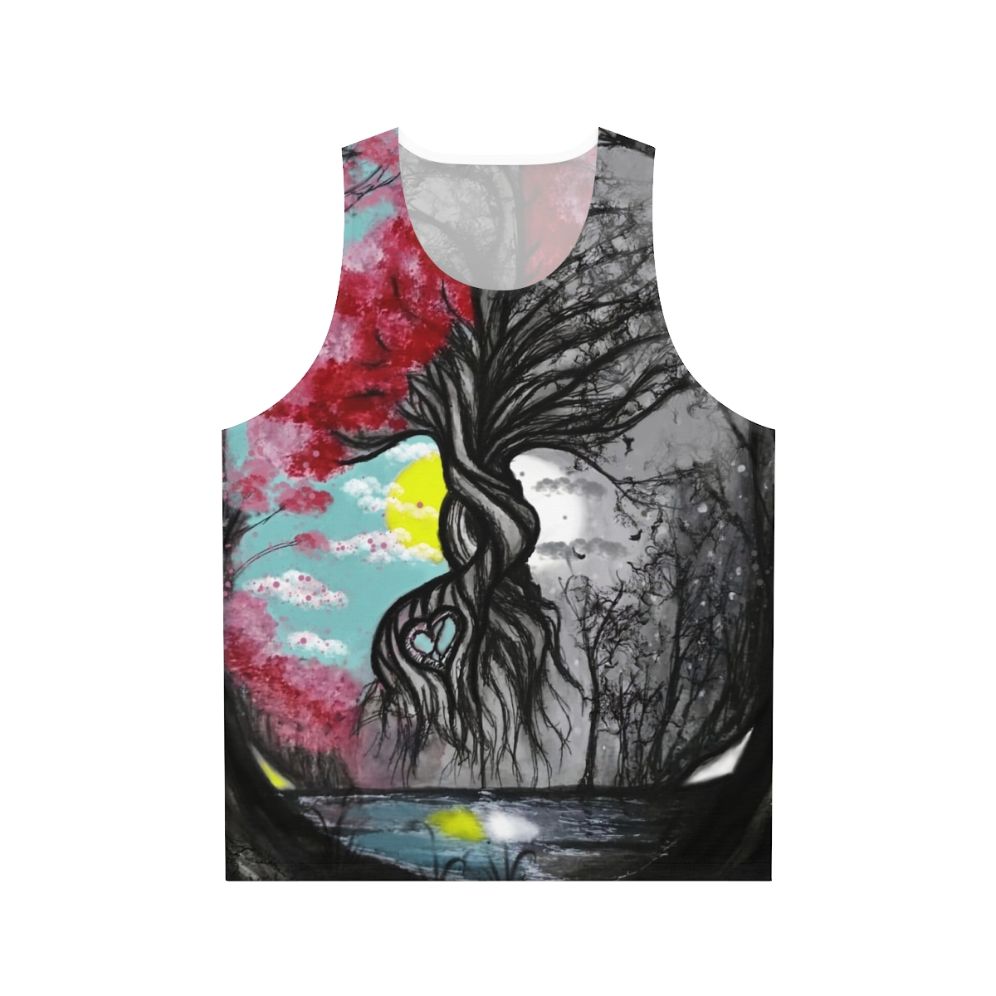 Tree of Life Unisex Tank Top with Meaningful Nature Inspired Design