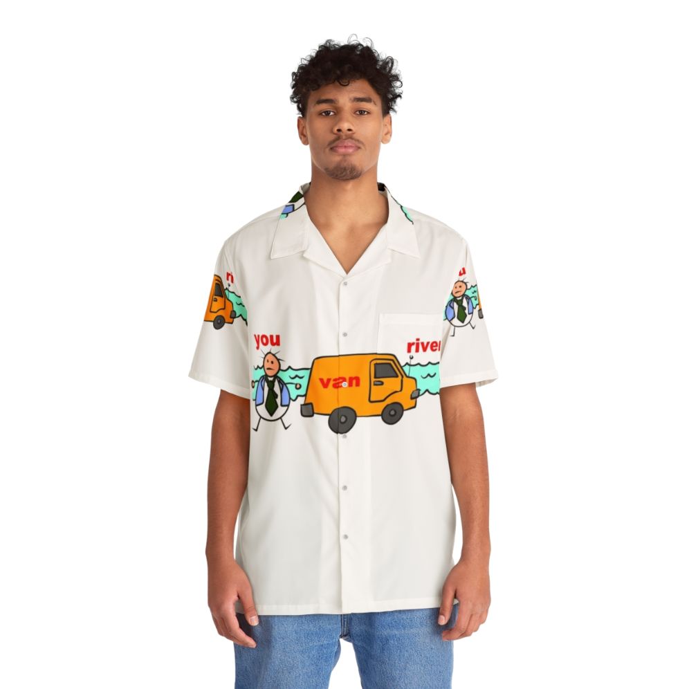 Chris Farley "Van Down By The River" Hawaiian Shirt - People Front