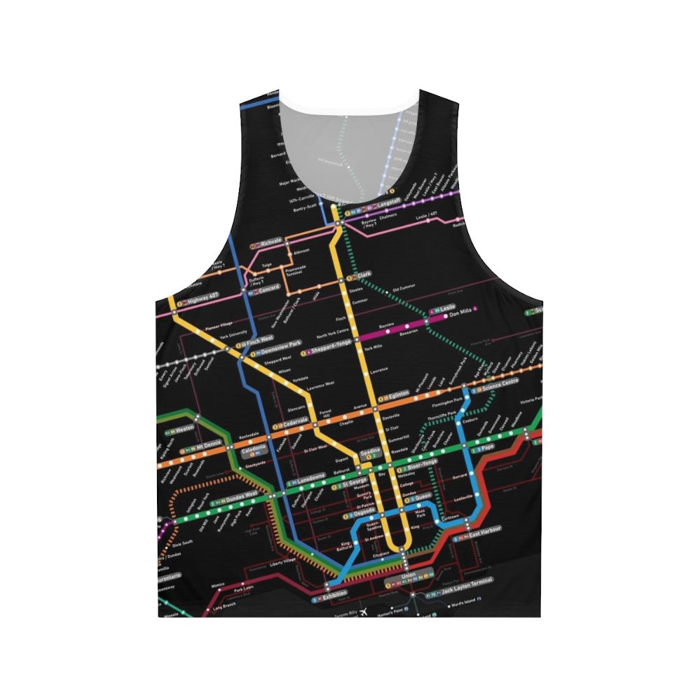 Toronto Rapid Transit 2030 Map Unisex Tank Top