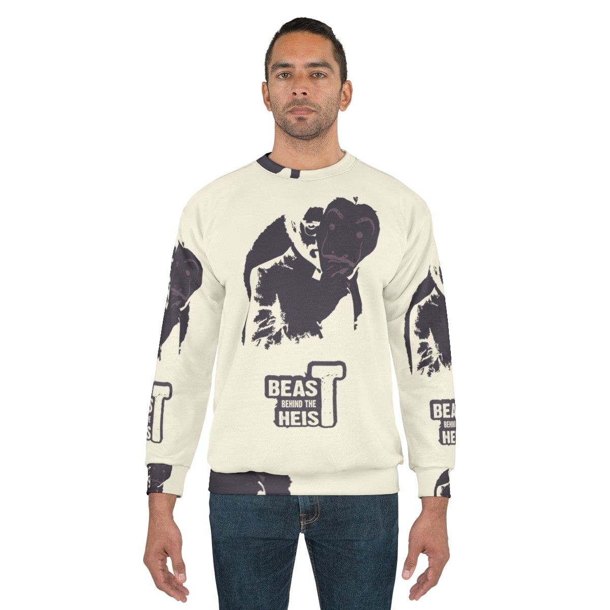 Netflix Money Heist inspired "Beast Behind the Heist" sweatshirt - men