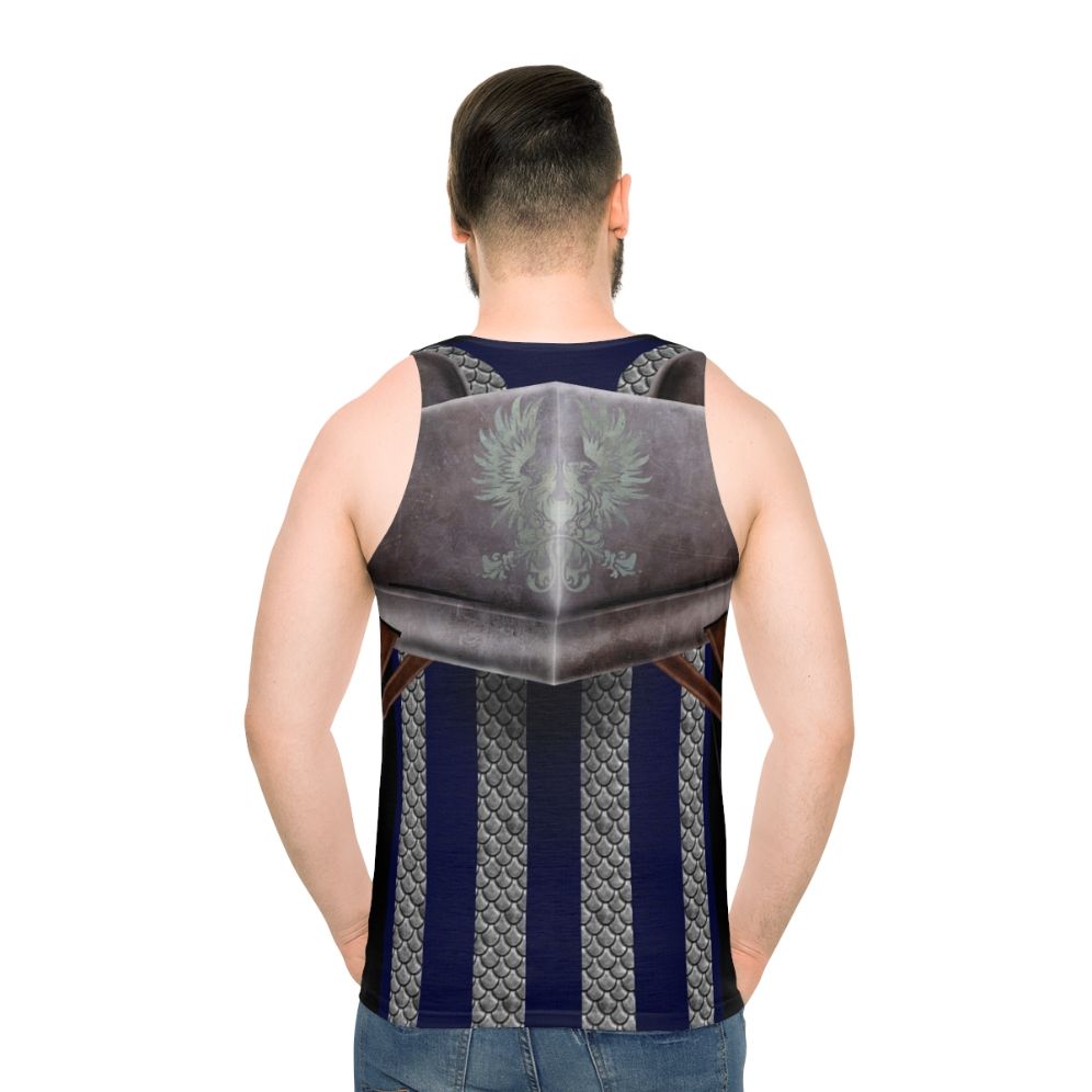 Grey Warden Commander Unisex Tank Top - men back