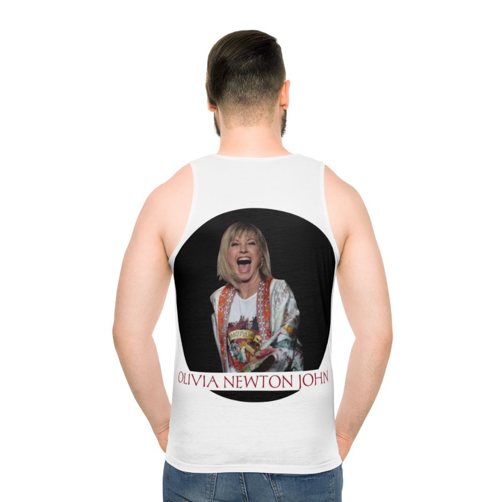 Olivia Newton-John Unisex Retro Tank Top - men back