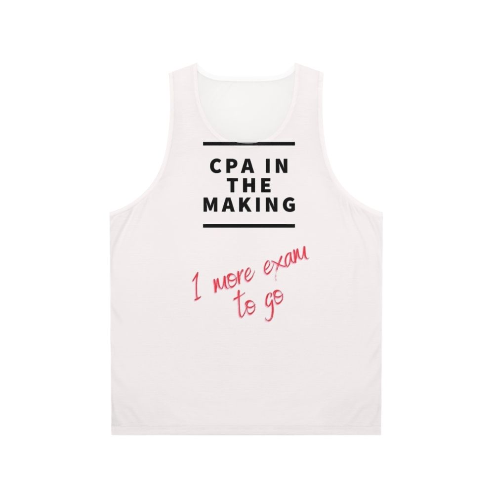 Unisex tank top for certified public accountants