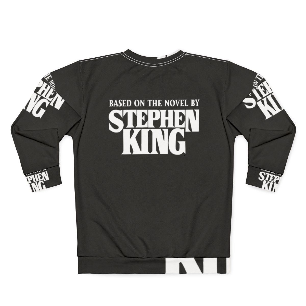 Stephen King-inspired horror sweatshirt featuring a graphic based on one of his acclaimed novels - Back