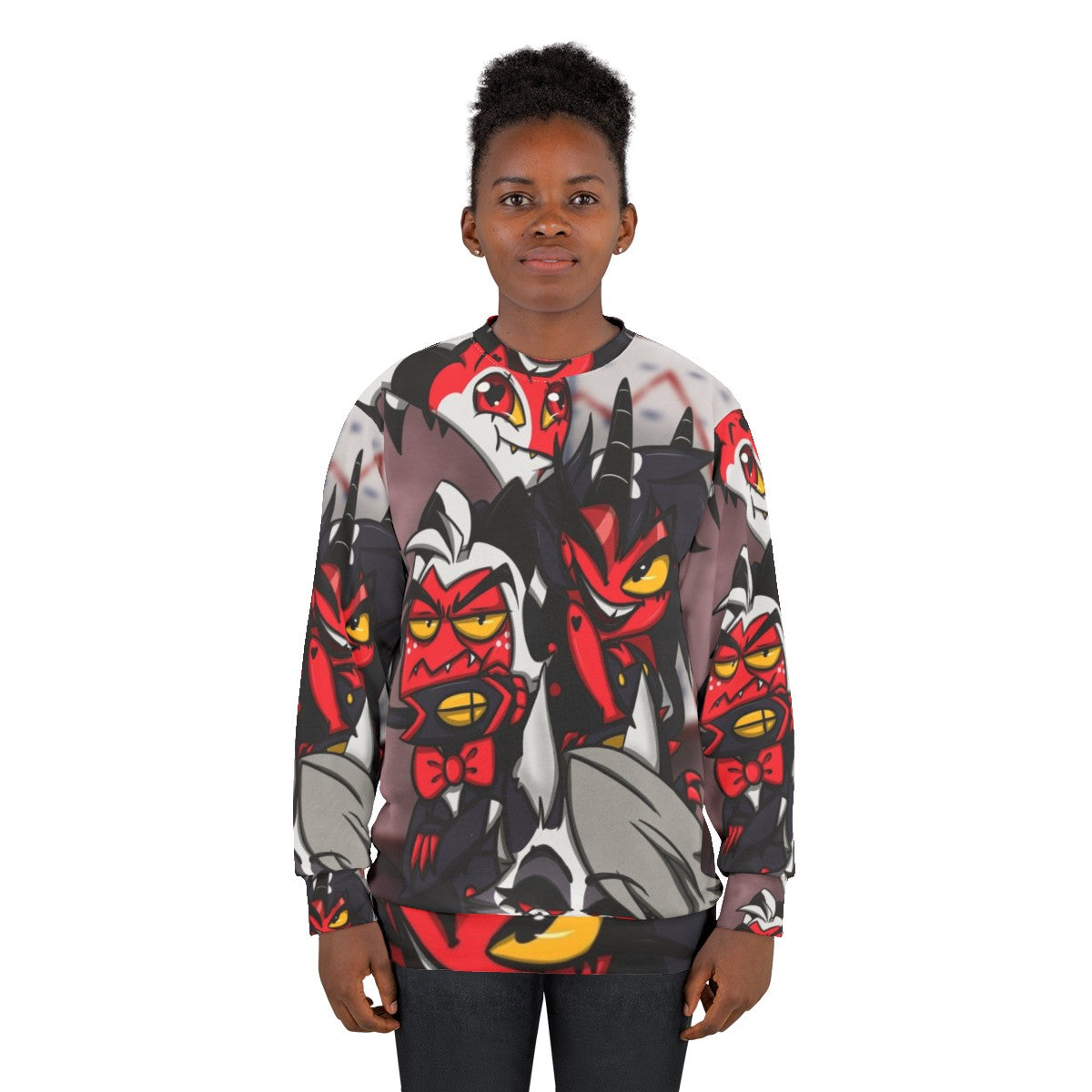 Helluva Boss Cartoon Crew Sweatshirt - women