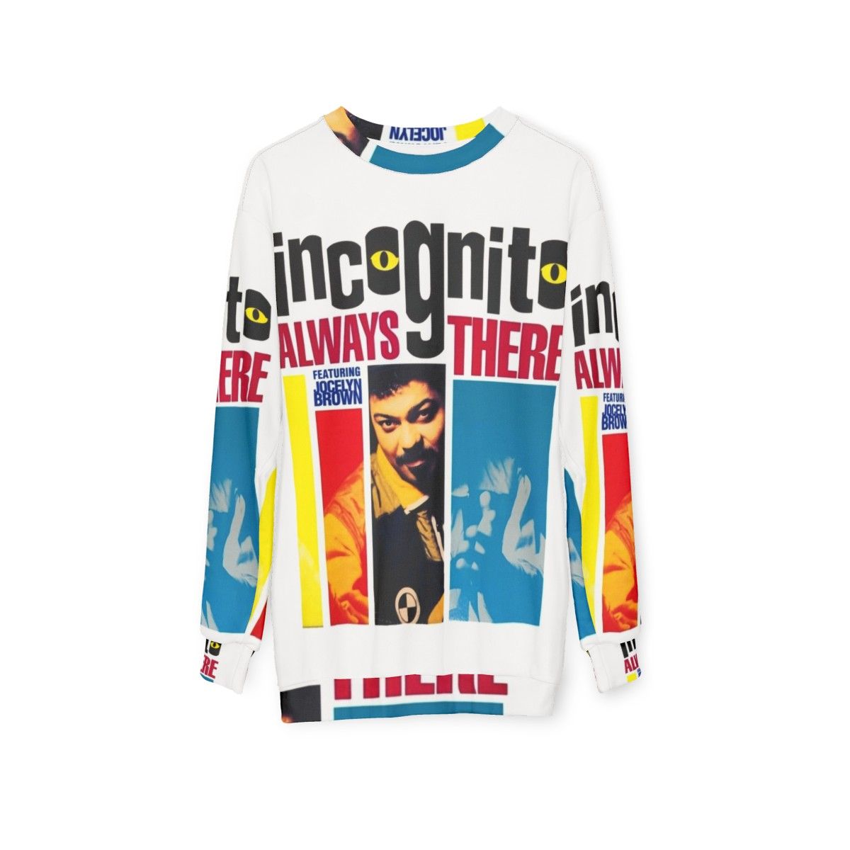 Incognito Sweatshirt with Jazz, Funk, and Soul Inspired Design - hanging