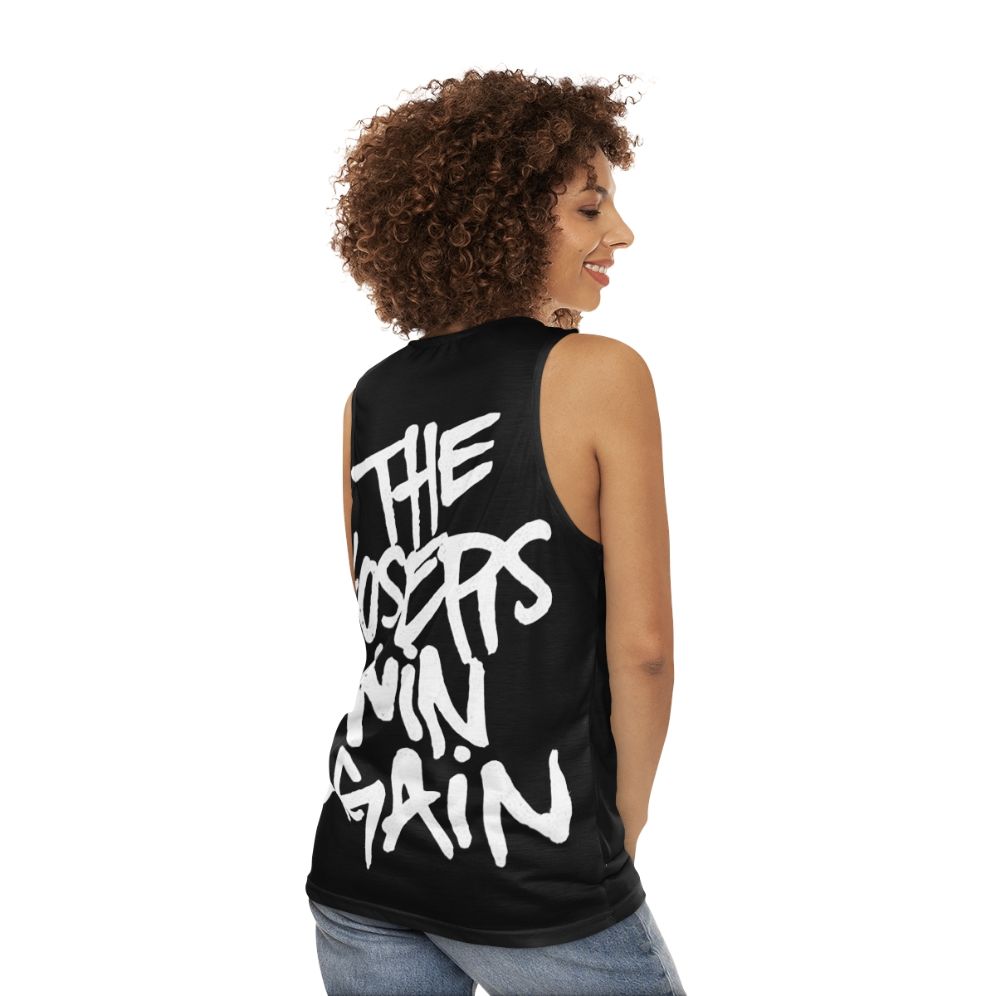 Unisex "The Loser Win Again" Tank Top for Yelawolf and Catfish Billie Fans - women back