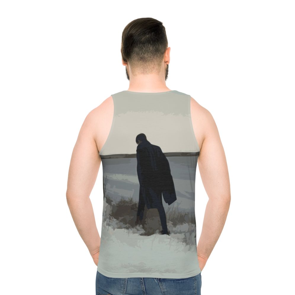 Retrograde unisex tank top with minimal design - men back