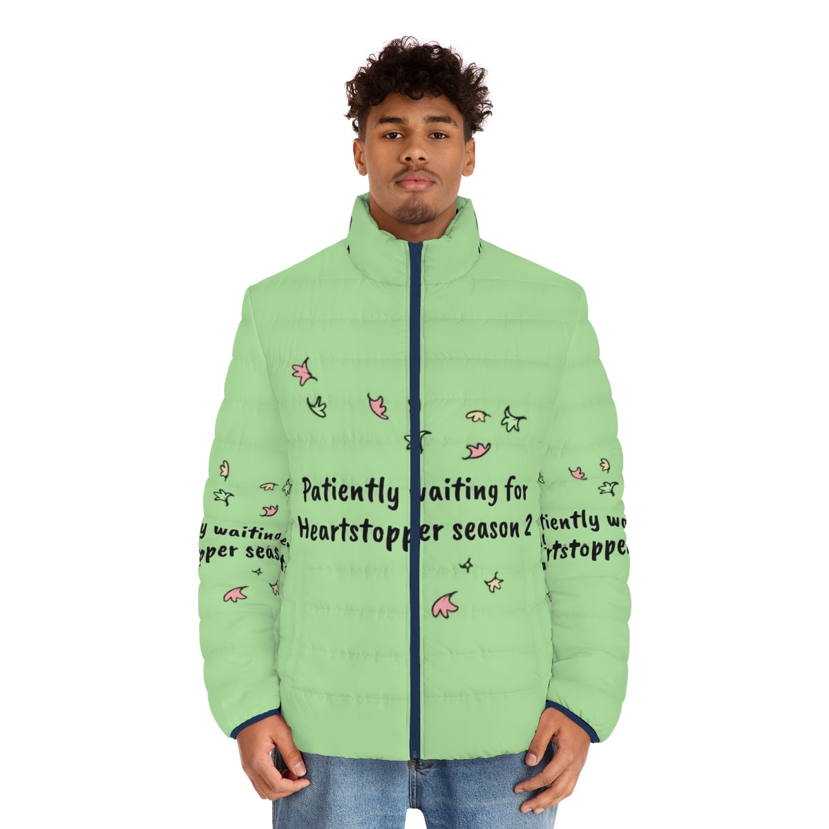 Heartstopper Season 2 Puffer Jacket featuring Nick and Charlie - men front