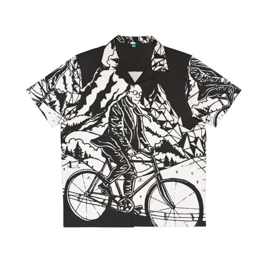 Psychedelic Hawaiian shirt with 1943 Bicycle Day trippy acid art