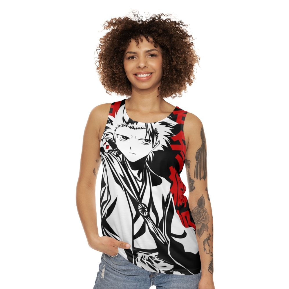 Toshiro Hitsugaya 10th Division Captain Anime Unisex Tank Top - women