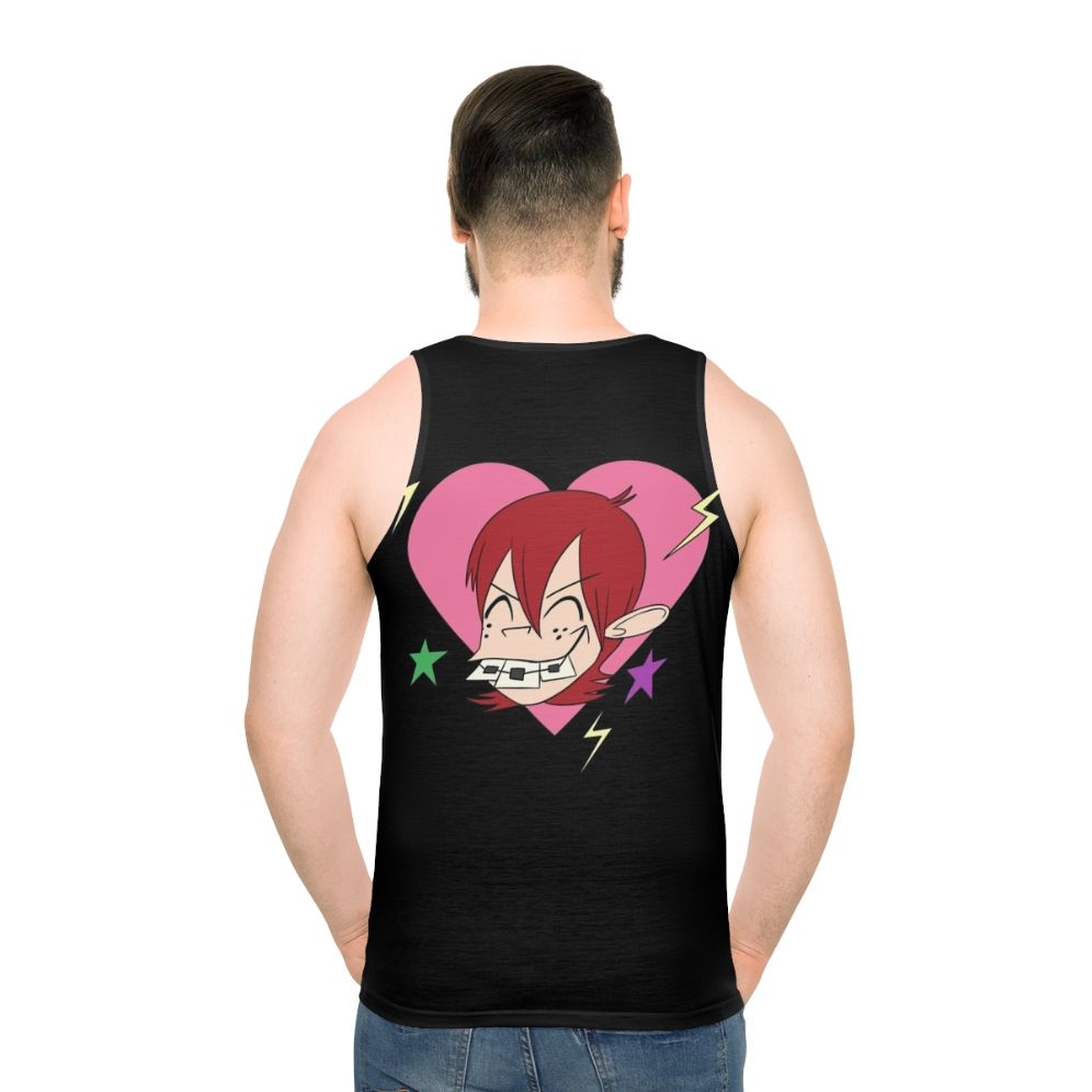 Fanboy and Chum Chum Inspired Unisex Tank Top - men back