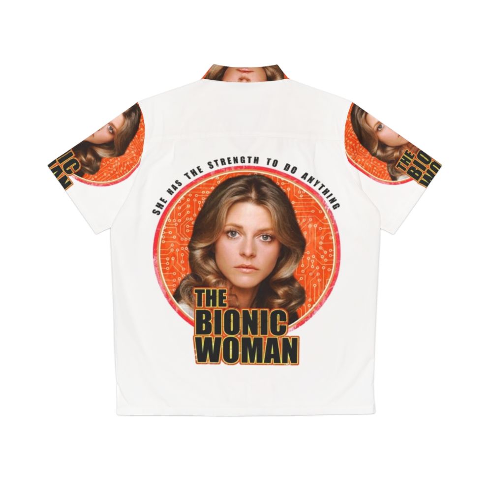 Retro Bionic Woman Hawaiian Shirt - Back