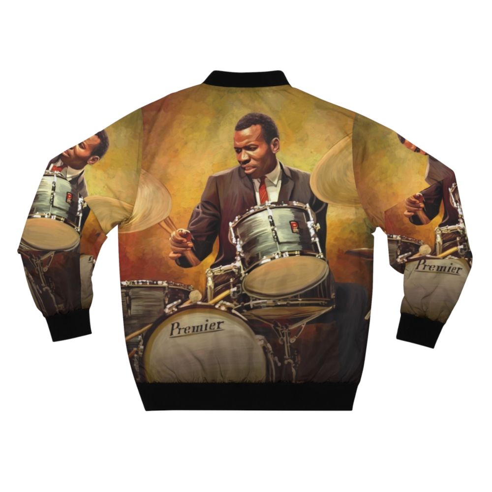 Elvin Jones Jazz Drummer Bomber Jacket - Back