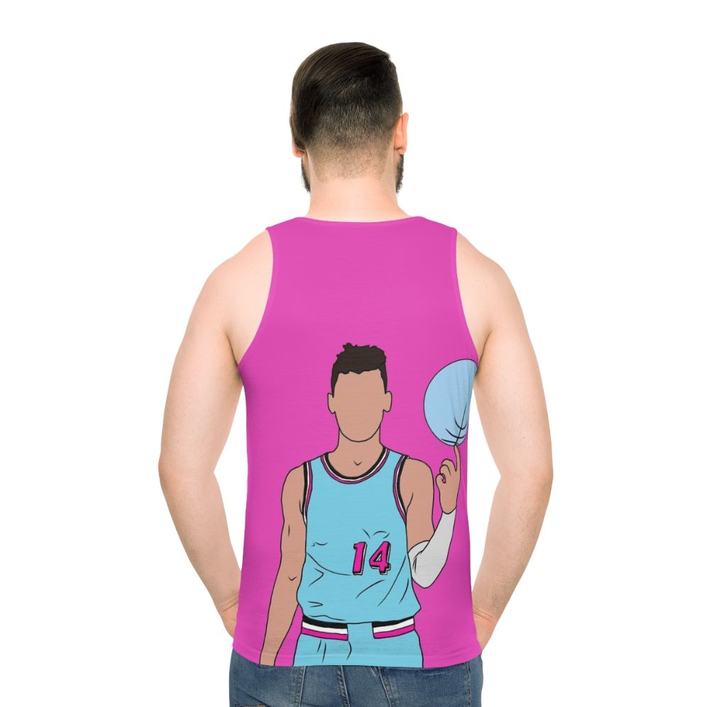 Tyler Herro Miami Vice Unisex Basketball Tank Top - men back