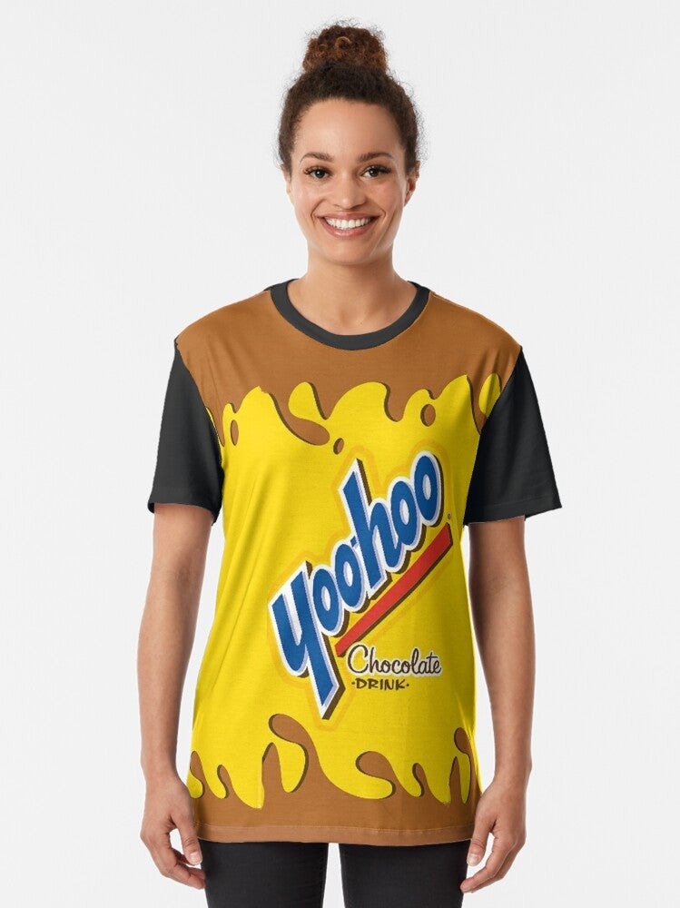 Vintage yoohoo chocolate milk graphic t-shirt for 90s kids - Women