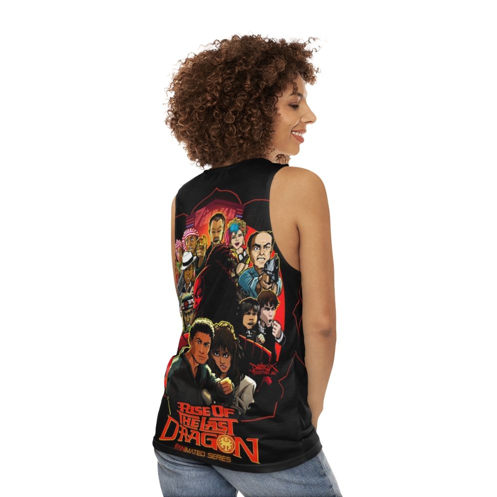 The Last Dragon Unisex Kung Fu Hip Hop Anime Tank Top - women back