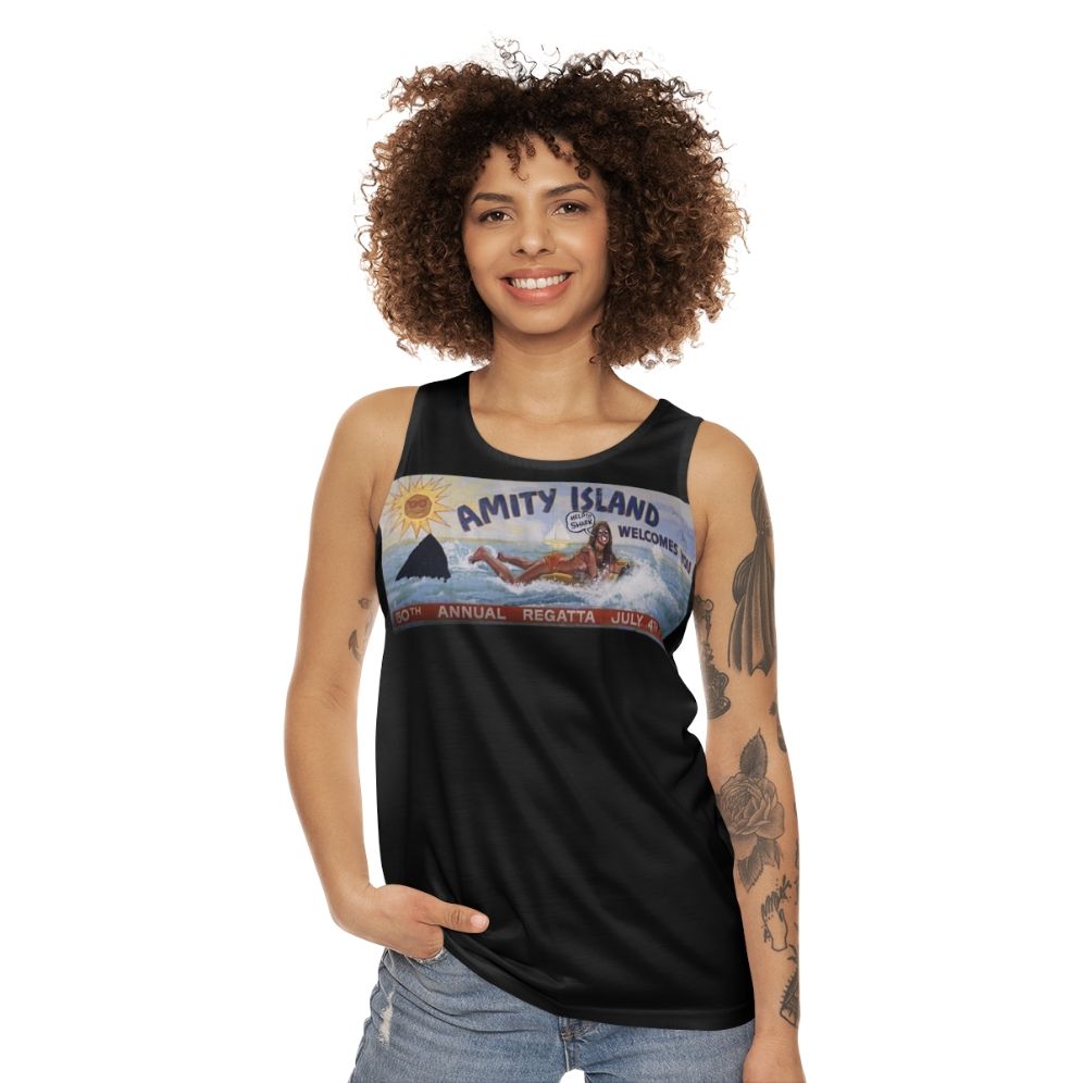 Jaws Amity Island Unisex Tank Top - women