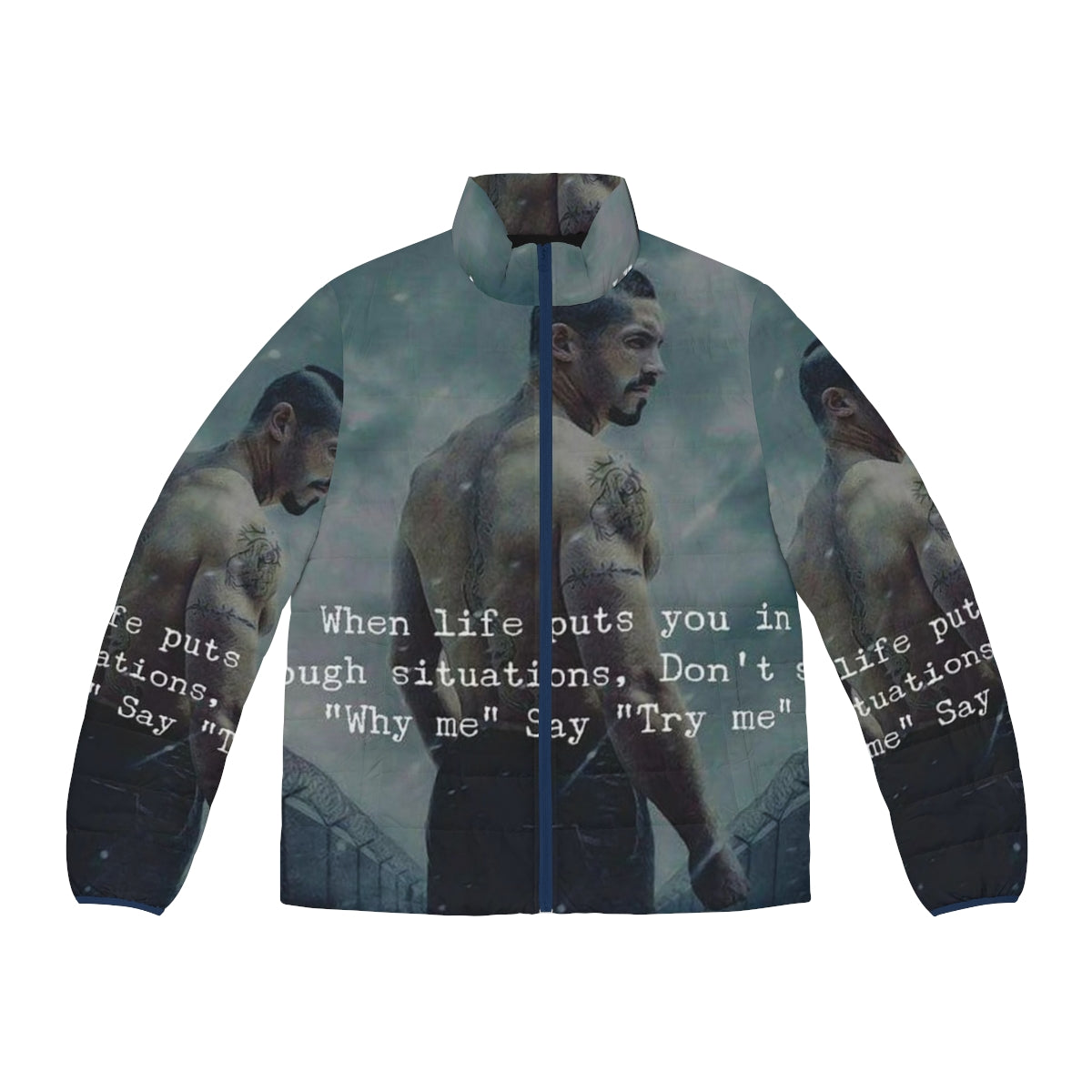 Yuri Boyka Inspired Retro Puffer Jacket