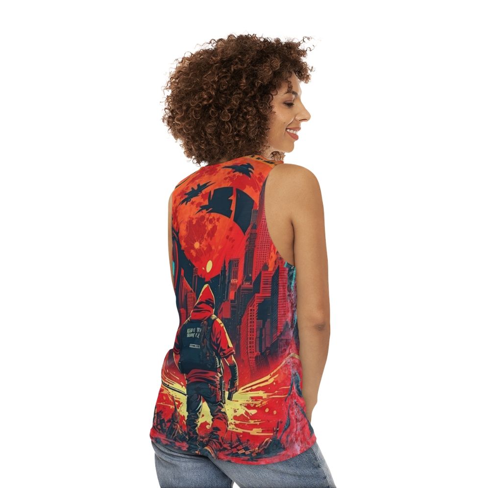 Money Heist Unisex Tank Top - women back