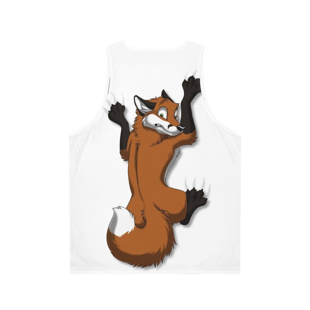 Clinging Fox Unisex Tank Top - Back