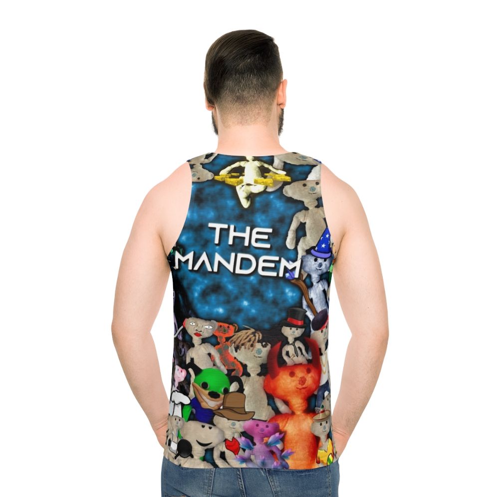 Mandem Bear Unisex Alpha Tank Top - men back