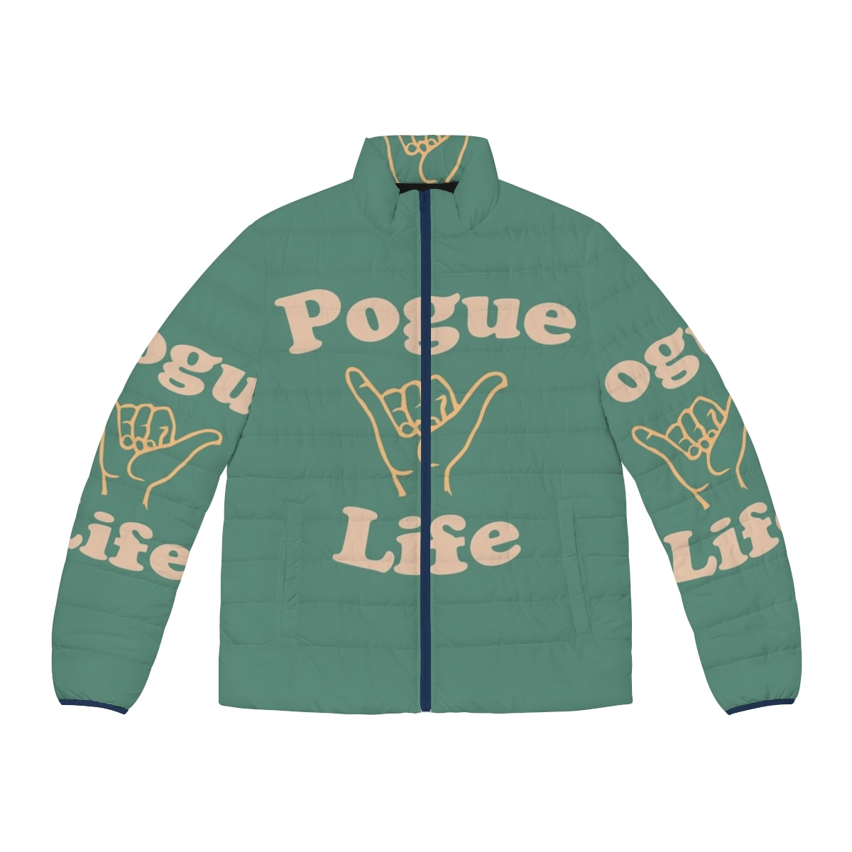 Outer Banks Pogue Life Puffer Jacket featuring a coastal inspired design