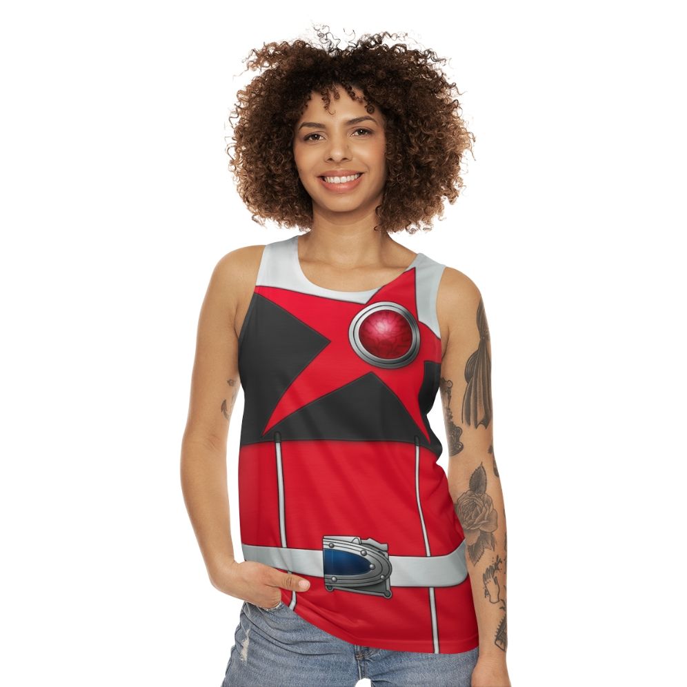 Shishired Unisex Tank Top with Kyuranger Super Sentai Space Stars - women