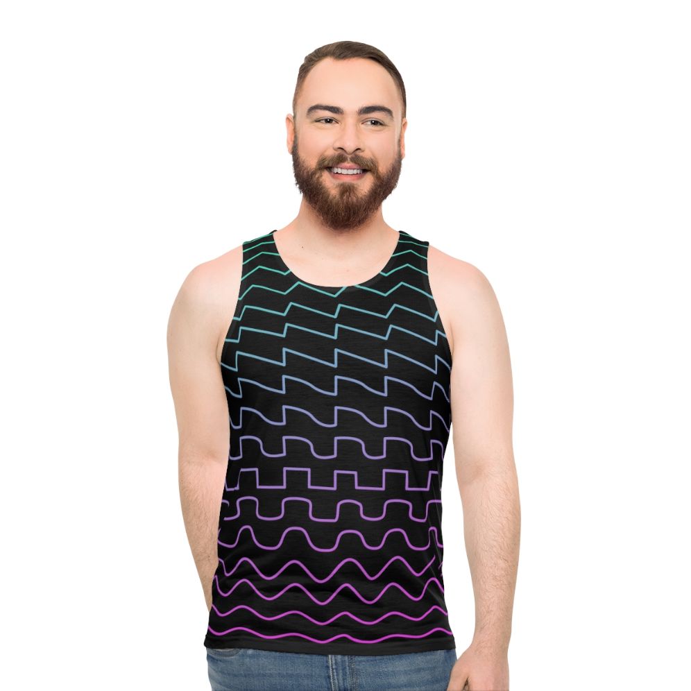 Synthesizer Waveforms Unisex Music Tank Top - men