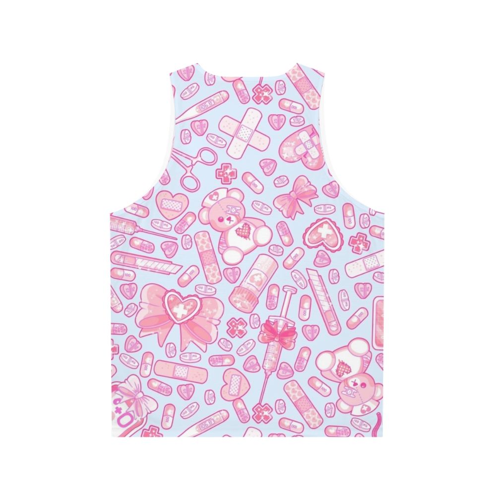 Pastel Goth Creepy Cute Medical Themed Sickly Sweet Tank Top - Back