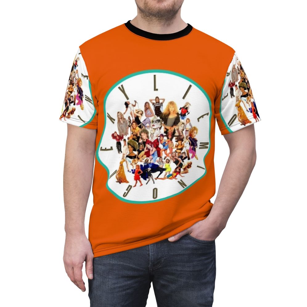 Kylie Minogue Inspired AOP T-shirt Featuring The Greatest Hits Collection - men front