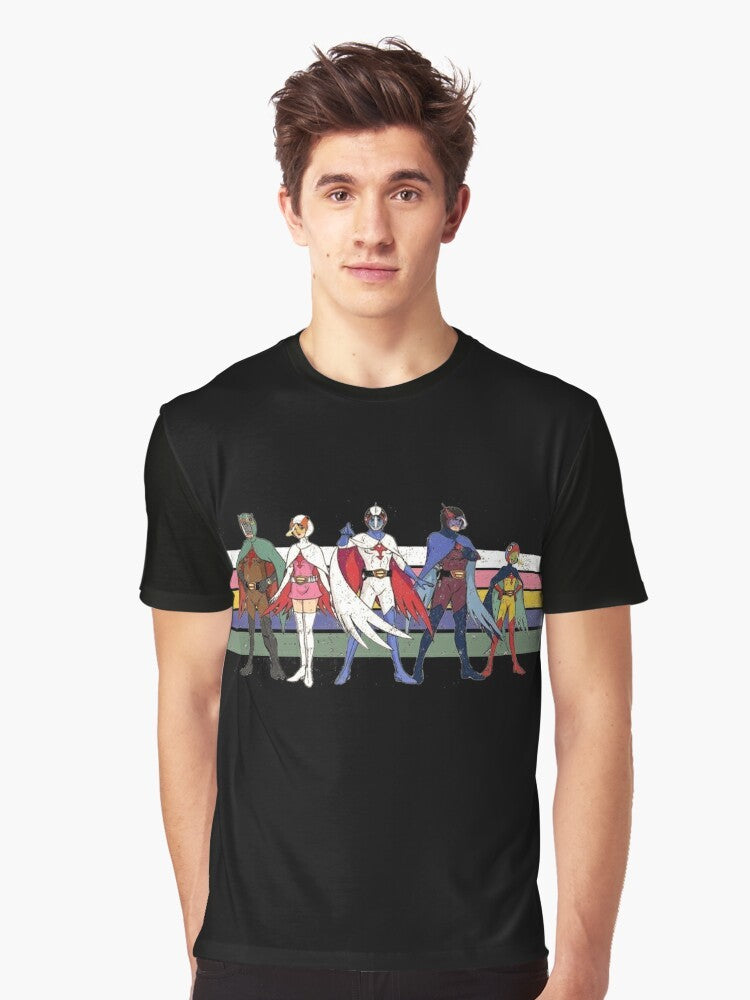 Retro G Force Battle of the Planets graphic design t-shirt - Men