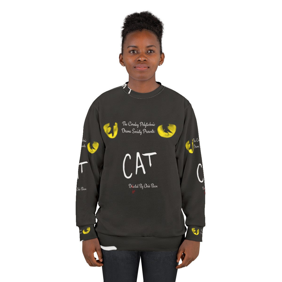 Cat inspired "The Play That Goes Wrong" sweatshirt - women