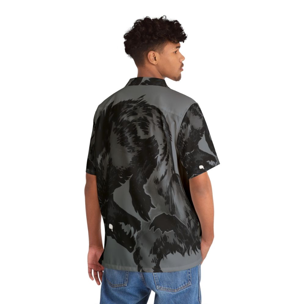 Hyena Hawaiian Shirt with tropical animal print - People Back