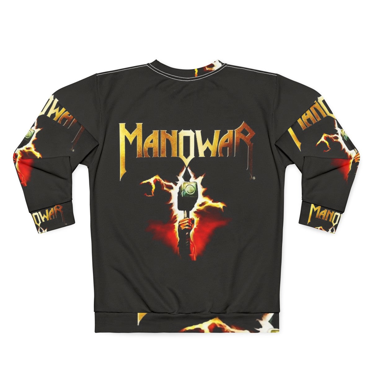 Manowar band sweatshirt for metal fans - Back