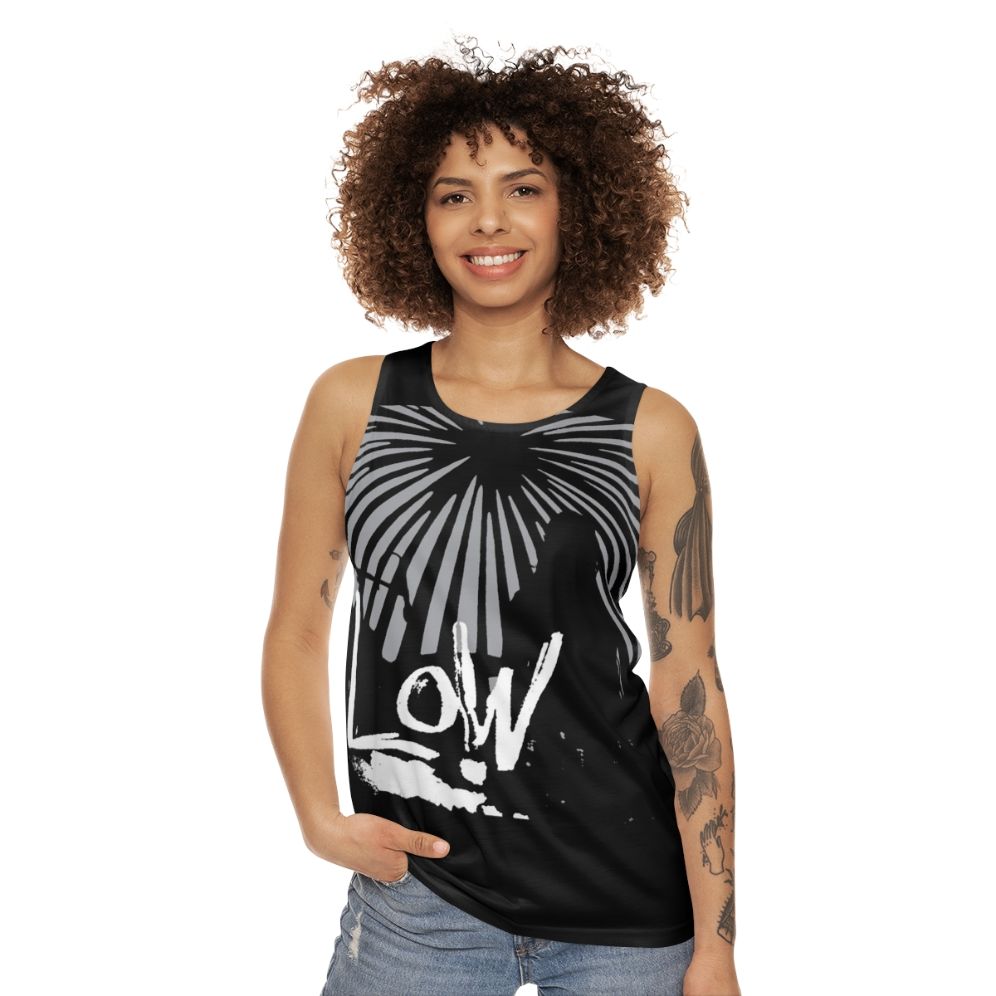 Acoustic sound wave design tank top - women