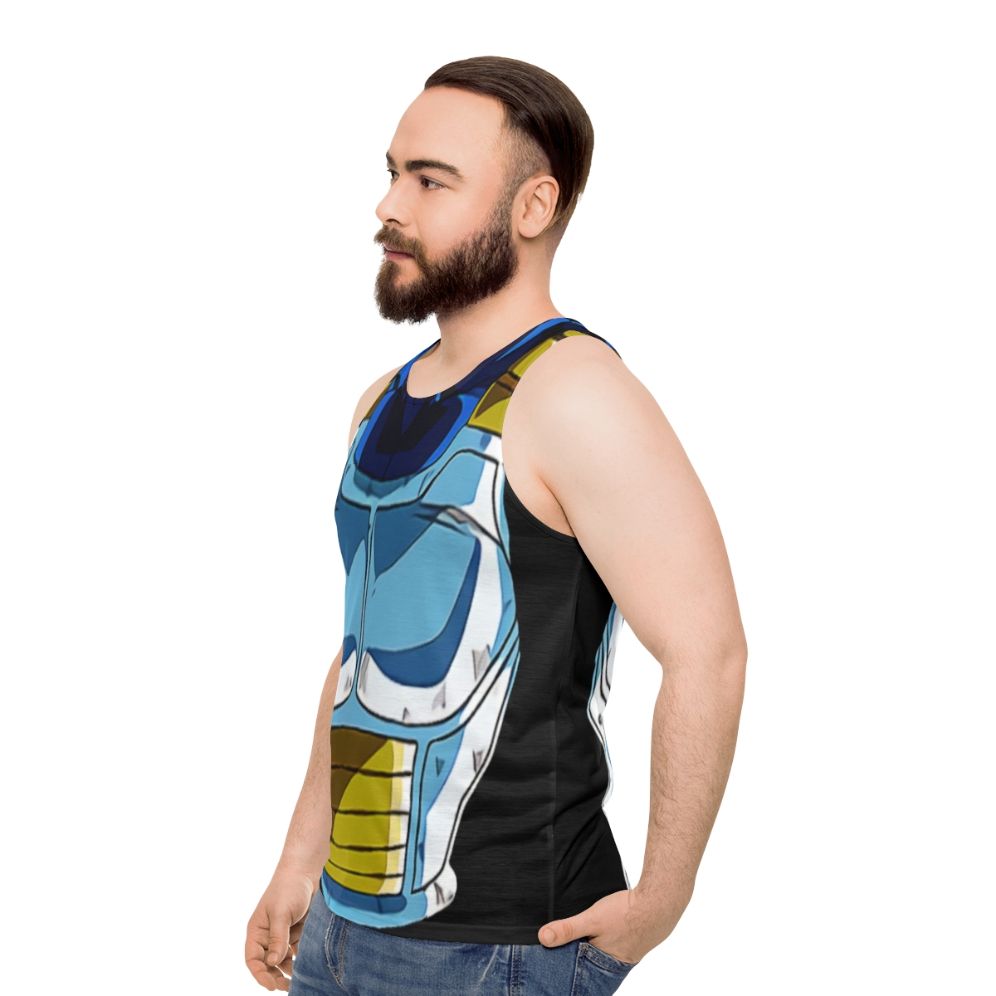 Dragon Ball Vegeta Armor Unisex Tank Top - men side