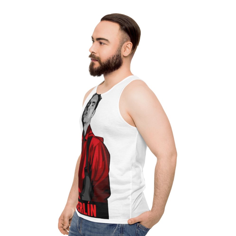 Money Heist Berlin Unisex Tank Top - men side