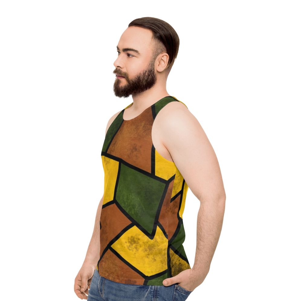 Unisex WW1 German Imperial Camouflage Pattern Tank Top - men side