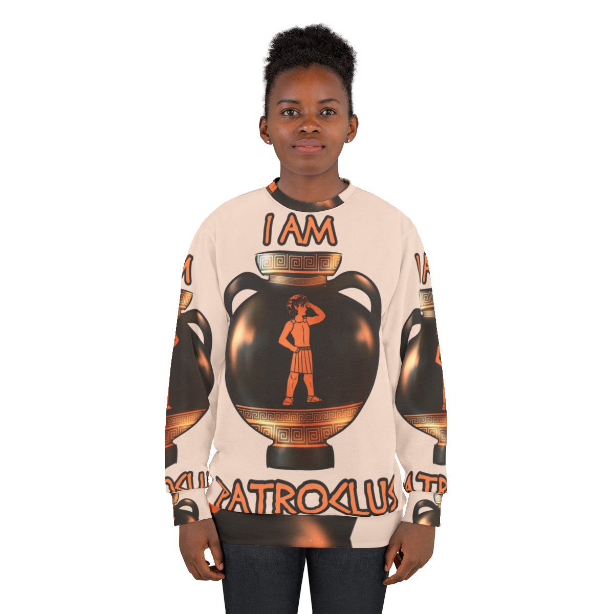 Patroclus and Achilles Greek Mythology Sweatshirt - women