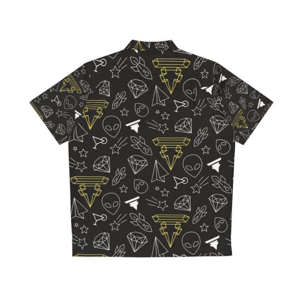 Dream Machine Club Space-Themed Hawaiian Shirt - Back