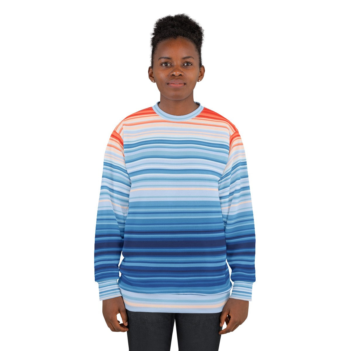 Climate Change Stripes Eco-Friendly Sweatshirt - women