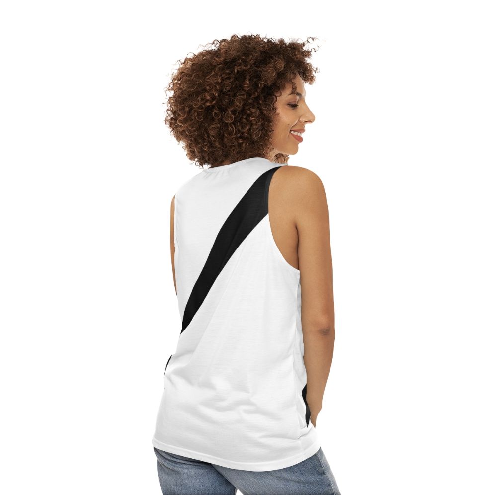 Unisex safety belt car seat belt tank top - women back