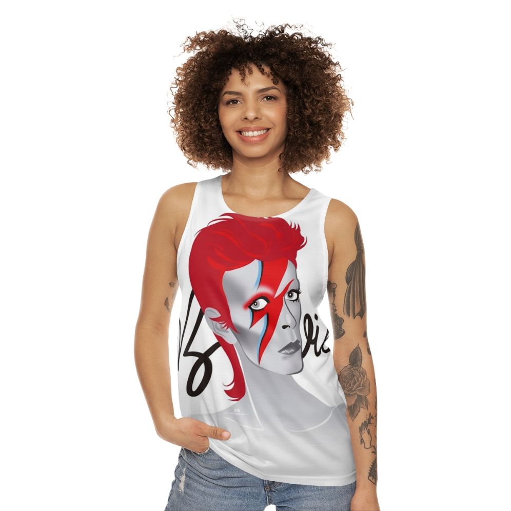 Lightning Unisex Tank Top featuring Alejandro Mogolloart's Pop Art Design - women