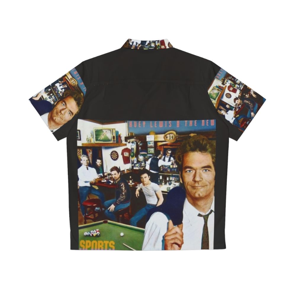 Retro 80s Huey Lewis Hawaiian Shirt - Back